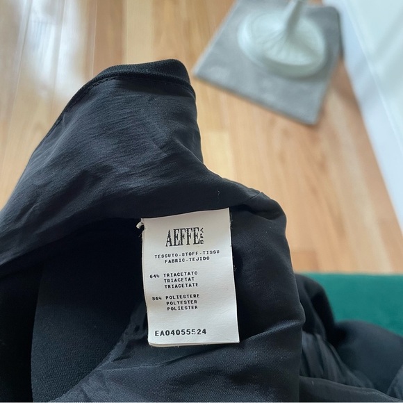 Moschino Vintage 2000s Y2K Square Neck Open Back Black Sheath Mini Dress EUC 4 - Picture 9 of 12